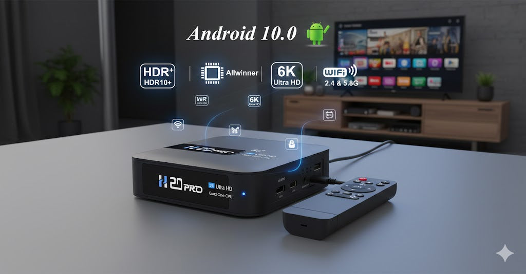 Vision Box 6k - Smart TV Box WiFi6 Android 10 6K 4K 3D Odtwarzacz multimedialny